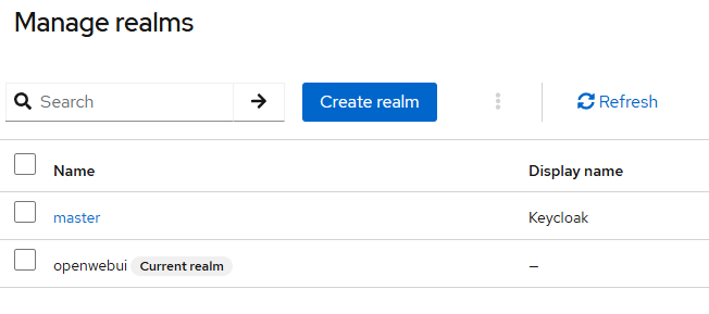 选择 realm